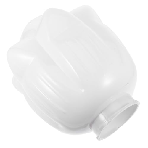 IWOWHERO Sturdy Acrylic Lotus Design Outdoor Lamp Cover Weatherproof Light Cover for Post Lanterns Easy Install