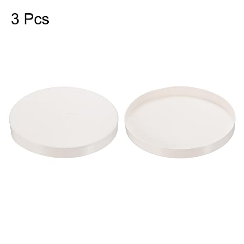PATIKIL 8" PVC Pipe End Cap Fitting, 3 Pack Furniture Grade Plug Coupling Socket Adapter for DIY, Garden, White by PATIKIL - Image 3