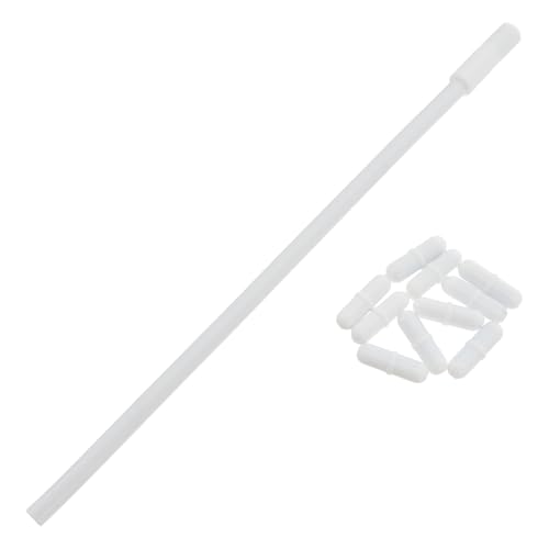 MAGICLULU Barras Agitadoras Magnéticas Ptfe 11 Piezas (10 Barras B7×25 Mm 1 Varilla Succión 250 Mm) para Laboratorio Químico Biológico y Mezclador Industrial Reutilizable