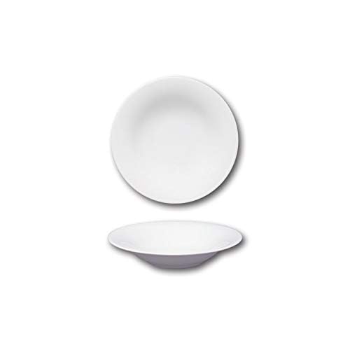 SATURNIA 5616126 Assiette B-Bowl Naples en Porcelaine, Blanche, 26 cm, Porcelaine