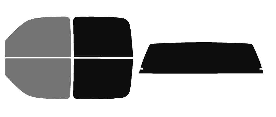 The Tint Effect Precut Window Tint Kit Compatible with Chevrolet Silverado 1500 Crew Cab Truck (1999-2006) &amp; (2007 Classic)(Full Truck 45% Front / 5% Rear and Solid Rear) Automotive Film