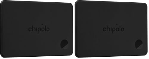 Image of Chipolo Card - Rechargeable Wallet Tracker Card, Bluetooth Tracker, Item Locator, Passport Finder Compatible with Apple Find My or Find Hub with Call Your Phone & Out of Range Alerts (Pack of 2)