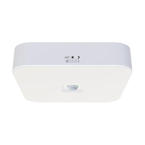 Genérico Luz De Techo Con Sensor De Movimiento Interior,Luz para Techo Inalámbrica - Lámpara Moderna Recargable 2 Modos Para Hogar, Baño, Despensa, Entrada, Garaje Y Lavandería