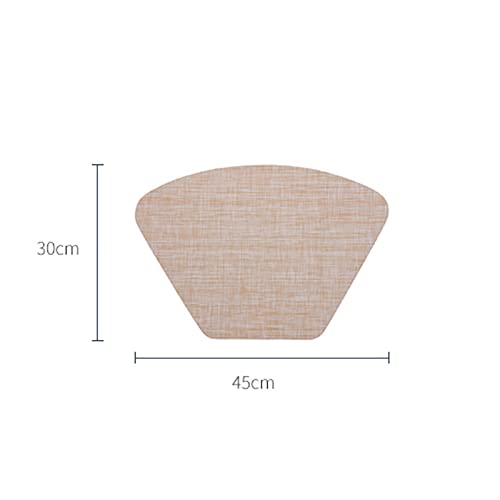 Sets de table en PVC lot de 6 beige antidérapant et résistant à la chaleur - 4