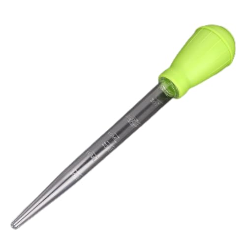 Fish Pipette, Dropper Mini Manual Water Changer Small Suction Changers Aquarium Gravel Cleaner Waste Remover Feeder Transfer Pipe Pump Clean Device (Green)