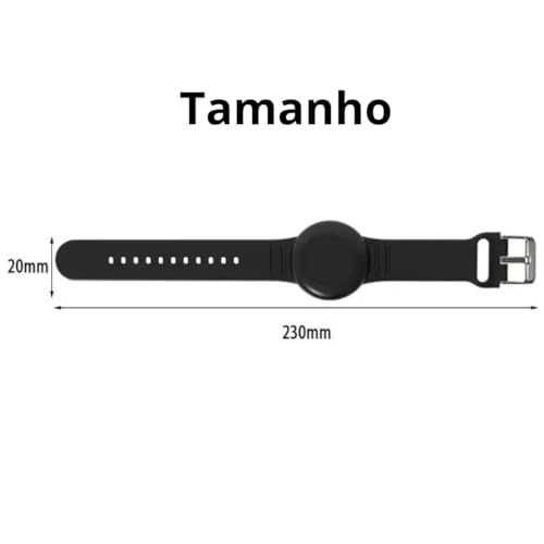 Pulseira De Silicone À Prova D’água Impermeável, Compatível Com Rastreador Airtag, Antiperda Para Ad