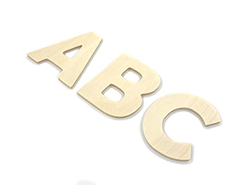 Lettres de 7 cm en bois naturel | pour la peinture et le bricolag...