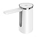 Electric Water Dispenser for Water Jugs – Rechargeable Portable Battery-Powered with Foldable Design, 800mAh Type-C Charging, Food-Grade ABS, 4W, 147×68×130mm(White)