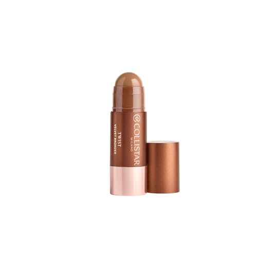 Collistar Twist Velvet Bronzer Stick, Finish Opaco Naturale, per Scolpire e Correggere, Textura in Crema, Coprenza Media e Modulabile, 5 gr