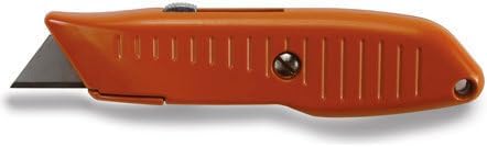 12 Pack Lutz 30182#82 Safety Nose Retractable Blade Utility Knife - Orange (82-OR)