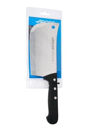 Arcos Hackmesser für Knochen und Fleisch 160 mm - Rechteckiges Design aus Edelstahl, Griff aus Polyoxymethylen - Schwarz, Serie Universal – Ansicht 6