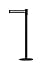 Tensabarrier - 890B-33-33-33-STD-NO-S3X-C - black post, 2" wide, 7
