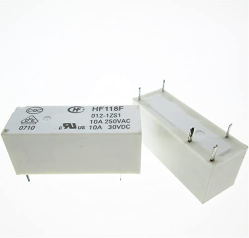 Relais 12V HF118F-012-1ZS1 JQX-118F composant électronique 12VDC 10A 250VAC