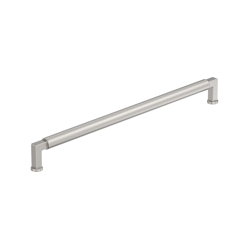 Amerock Balon 12-5/8 inch (320mm) Center-to-Center Satin Nickel Cabinet Pull, BP37489G10