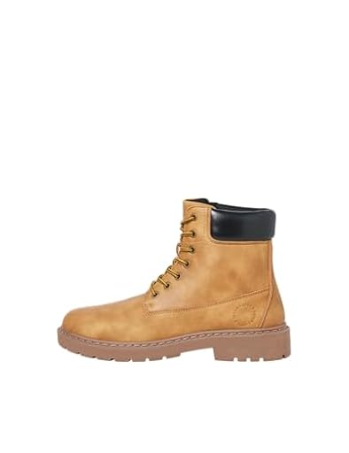 JACK & JONES Jfwainsworth Pu Boot, Honey, 43 EU, ocre, 43 EU | Ya disponible en tu tienda friki favorita! En mundofriki.es!