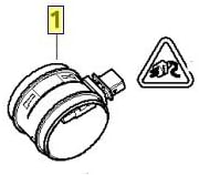 BMW 13-62-8-509-725 Hot-Film Air Mass Meter