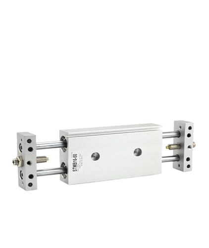 Vérin pneumatique double tige pour guidage précis sans torsion