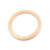 1 PPCS Birch Gymnastics Fitness Anillos | Anillos De Entrenamiento De Madera De 28 Mm De 32 Mm para Fuerza, Calistenia, ÇrossḞit, Ups Musculares, Ejercicio De Peso Corporal (Cuerda No Incluida)