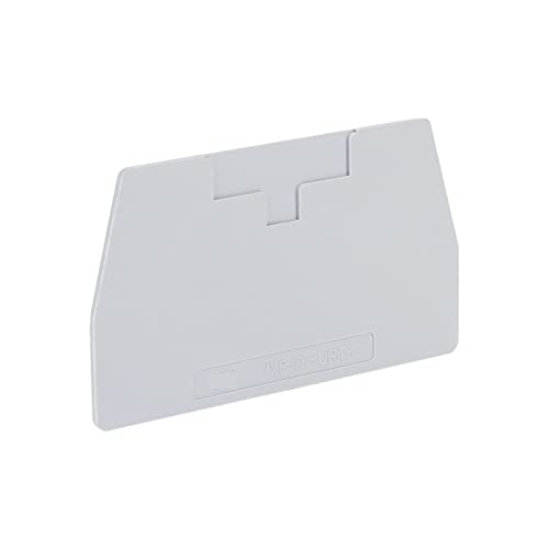 Cubierta de extremo para conector de cable, placa de barrera y terminales carril DIN 3