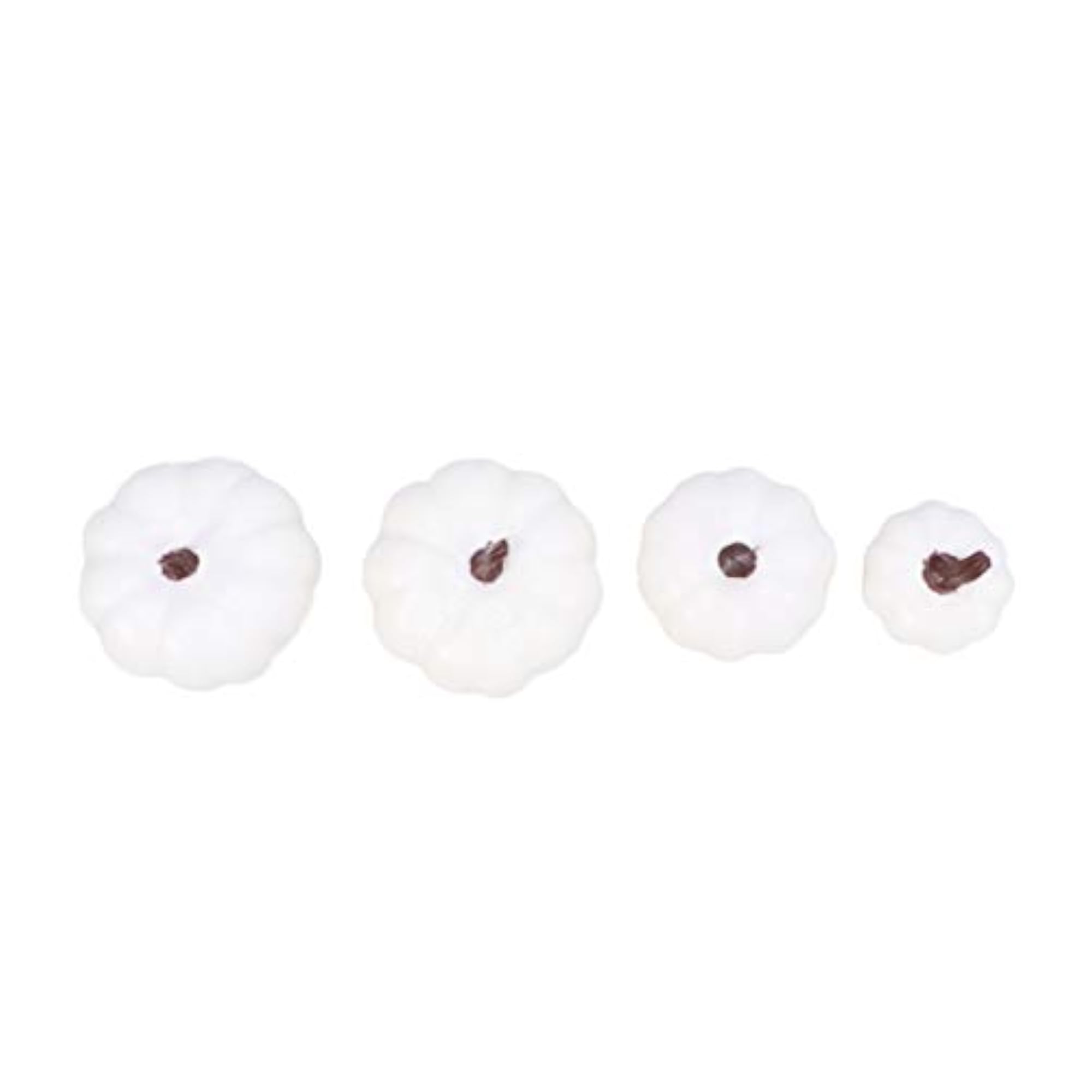 12pcs Halloween White Foam Pumpkin Artificial Pumpkins for Fall Decor