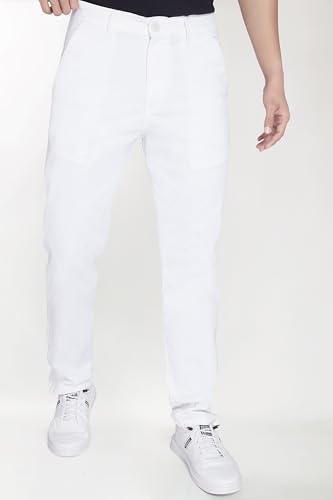 Image of DIVISIVE Men's Regular Fit Cotton Chinos Trousers Pants