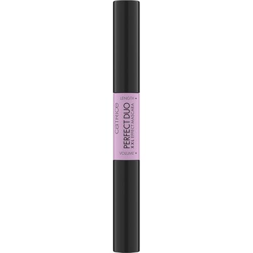Catrice Perfect Duo XXL Effect Mascara, Nr. 010, Schwarz, langanhaltend, volumengebend, Extremes Volumen, intensiv, vegan, ohne Mikroplastikpartikel, Nanopartikel frei, ohne Parfüm, 1er Pack (8ml)
