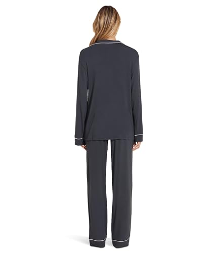 Image of Eberjey Gisele Classic Women's Pajama Set | Long Sleeve Shirt + Long Pants