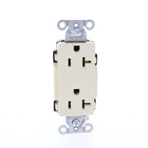 #US Almond Commercial Decorator Receptacle Outlet 5-20R 20A 125V DRS20AL