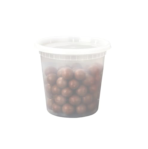 EDI [24 OZ, 50 Sets] Plastic Deli Food Storage Containers with Airtight Lids | Microwave-, Freezer-, Dishwasher-Safe | BPA Free | Heavy-Duty | Meal Prep | Leakproof | Recyclable by EDI - Image 6