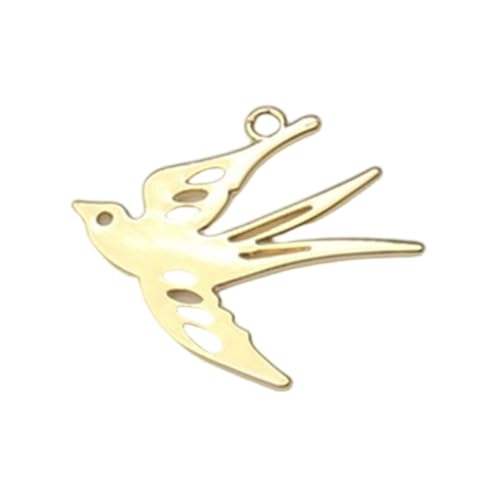 Delicate Hollow Out Swallow Charm Alloy Metal Jewelry Component For DIY Creation