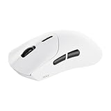 Rapoo VT7 MAX Kabellose Gaming-Maus, Echte 8000Hz Abfragerate, 30K DPI Sensor, 53g Ultraleicht, 750 Std. Akku, Nordic nRF54L15 MCU, 120 Millionen Optische Schalter, 10 Programmierbare Tasten, weiß