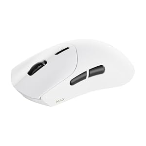 Rapoo VT7 MAX Kabellose Gaming-Maus, Echte 8000Hz Abfragerate, 30K DPI Sensor, 53g Ultraleicht, 750 Std. Akku, Nordic nRF54L15 MCU, 120 Millionen Optische Schalter, 10 Programmierbare Tasten, weiß