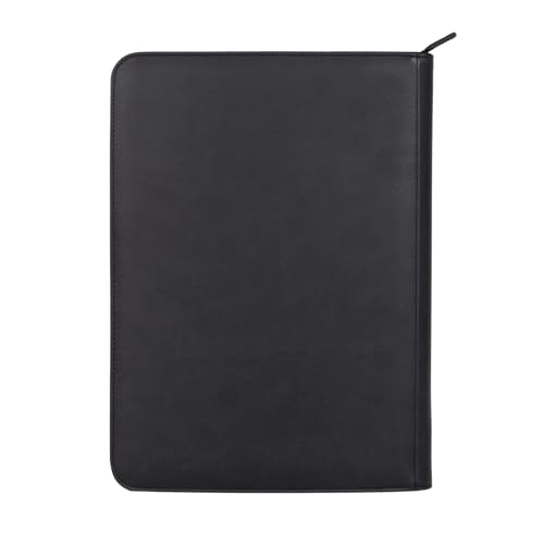 cardcosmos 9 Pocket Zip Premium Leder Binder – Kartenalbum für 360 Karten – Säurefrei, PVC-frei, Reißverschluss, Seitliche Einschubtaschen – Ideal für TCG-Sammlungen und doppelt gesleevte Karten