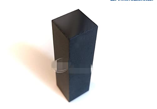 2PCS Black-walled glass cuvette Light-blocking body Analytical instrument zero adjustment Special for practice 4 black walls