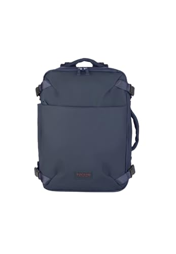 Tucano Tugò Dry M Zaino Impermeabile, 15.6", 30x40x18 cm, Blu, con Cerniere Antipioggia