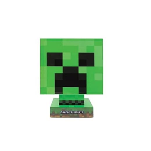 Paladone Lámpara Lectura Minecraft Creeper Icon EU Version - Lámpara de Lectura Creeper, Licencia Oficial - Regalo Minecraft