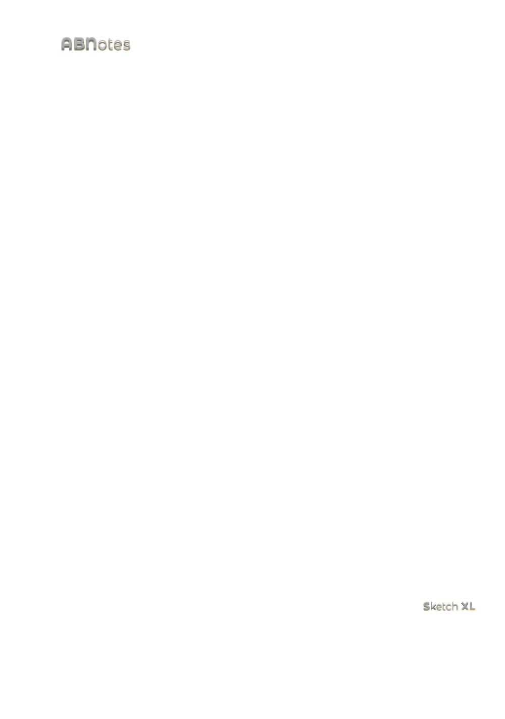 Cahier de dessin blanc B5 ABNotes XL couverture rigide pages blanches épaisses numérotées
