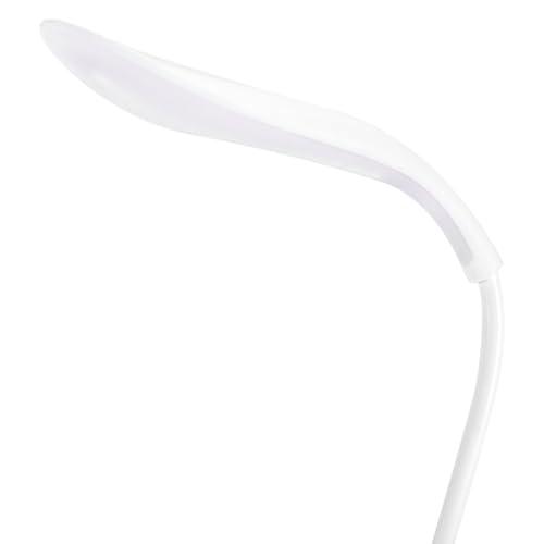 Cryfokt Lámpara de Escritorio LED Giratoria de 360° con Carga USB, Lámpara de Mesita de Noche con Interruptor Táctil Regulable para Leer, Trabajar, Escritorio Resistente y Plegable - imagen 2