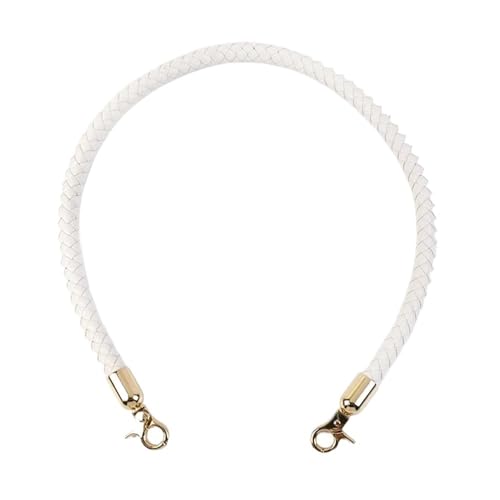 Sangle de sac colorée en cuir et PU tressé avec boucles en métal 30 à 60cm