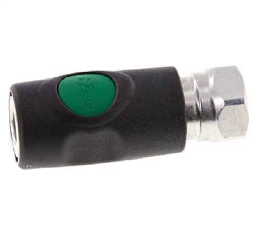 Prevost - Giunto di sicurezza pneumatico, con bottone automatico, giunto di sicurezza NW 7,4, testa della frizione da officina, funzione di sicurezza posizionabile (3/8" IG)