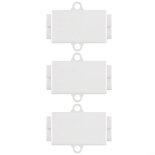 T-Type Terminal Block Quick Wire Connector, 1000V 100A Cable Splitter with Brass Copper Conductor and for Flame Retardant ABS, White