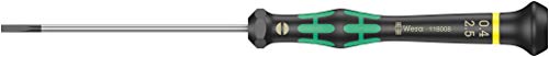 Image of Wera 05118008001 Kraftform Micro 2035 Slotted Electronics Precision Screwdriver, 2.5mm Head, 80mm Blade Length