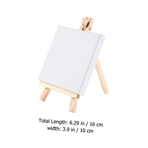 Tofficu 3 Pecas mini quadro cavalete decoração carrinho de cartão de visita terno infantil estande d