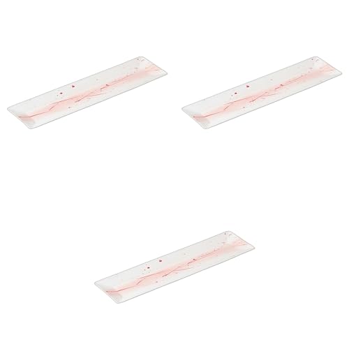 Set de 3 platos largos de porcelana miniatura 1