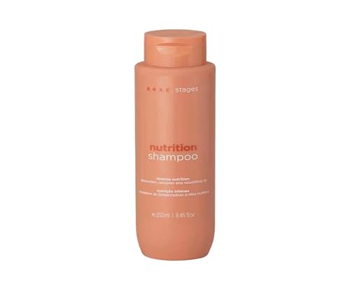 Braé Shampoo Nutrição Stages 250ml - Limpa Sem Ressecar, Brilho e Maciez Profissional - Hair Care Products
