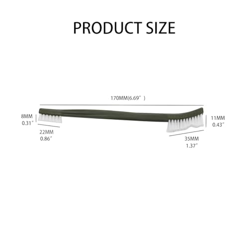 Image of 5 Pcs Small Nylon Wire Brush, Mini Nylon Cleaning Brushes for Multi-Purpose Cleaning