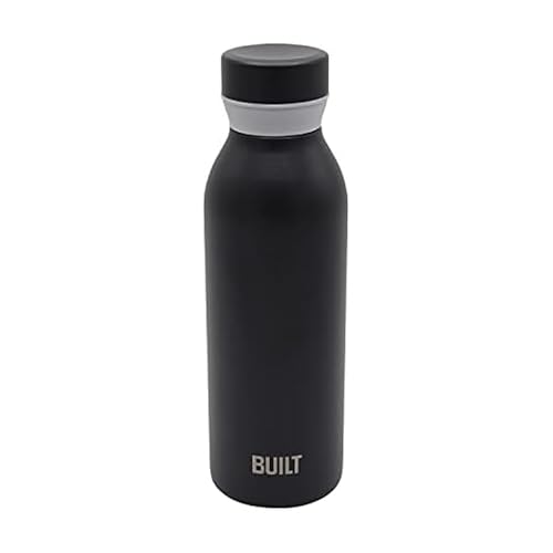 BUILT 5286286 Cascade Water Bottle, 18 ounces, Black