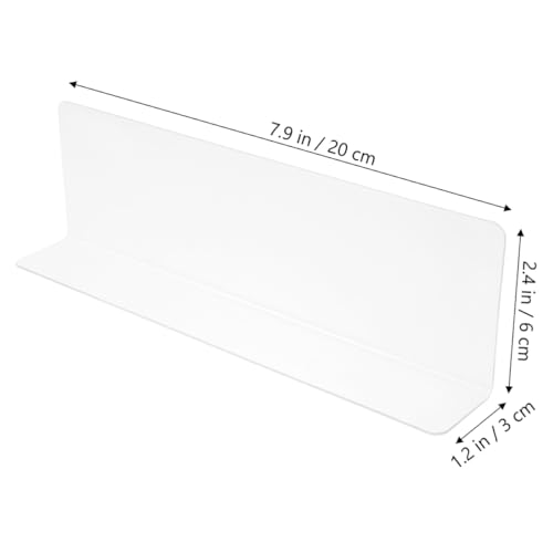 OUNONA 20Pcs Shaped Shelf Dividers Organizers for Cabinets Supermarkets and Home Storage Easy to Install Separator for Boxes and Shelves