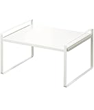 山崎実業(Yamazaki) トースターラック ホワイト 約W41XD33.5XH22.5cm プレート キッチンラック 下段が作業スペースになる フック付き 5186