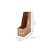 File Rack Vertical File Folder Holder or Office Product Organizer, Store Files Magazines Notepads Books Letter Trays(Brown)